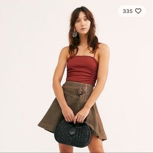 Free People Side Ribbed Tank Bodysuit